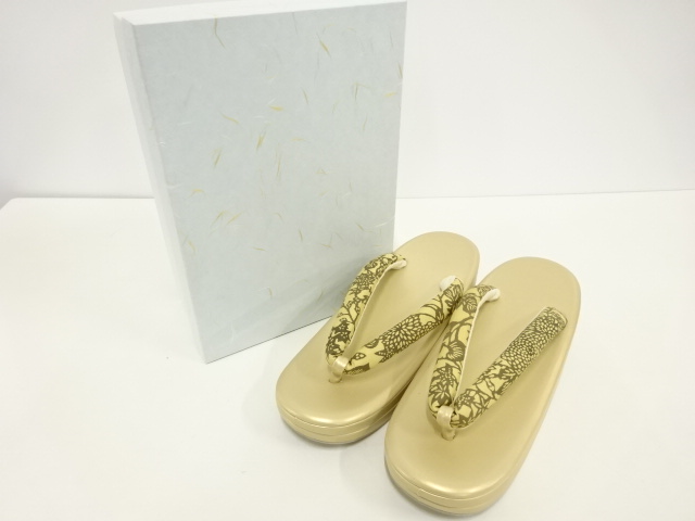 新品　未使用品　東京謹製　柿渋染　鼻緒　草履(24センチ)